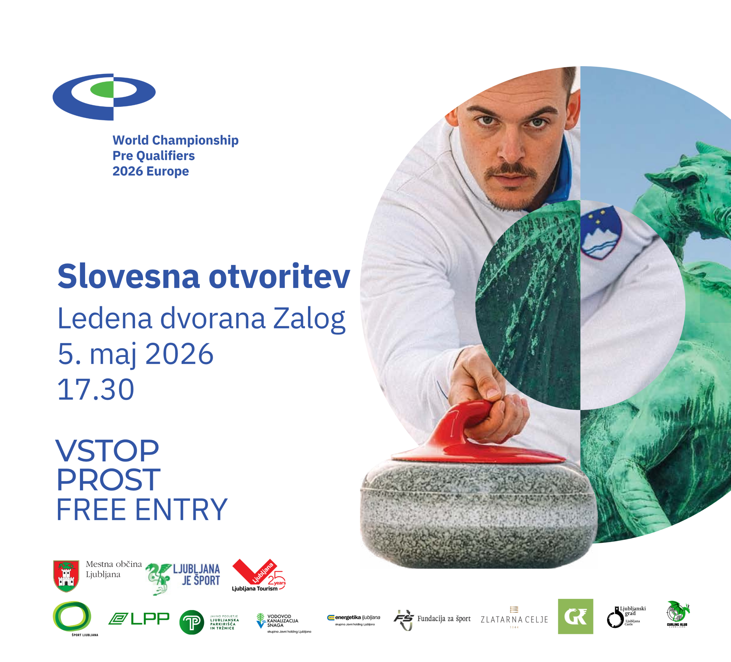 Slovesna otvoritev Svetovnega prvenstva v curlingu v Zalogu