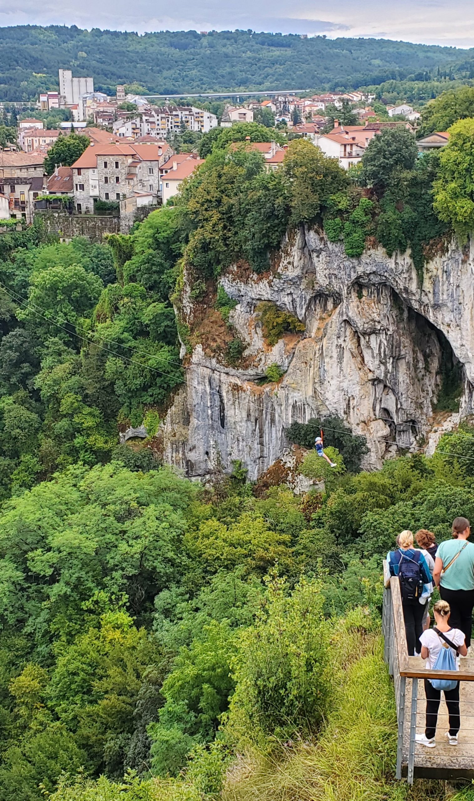 Pazin Cave zipline: a flight over the gorge